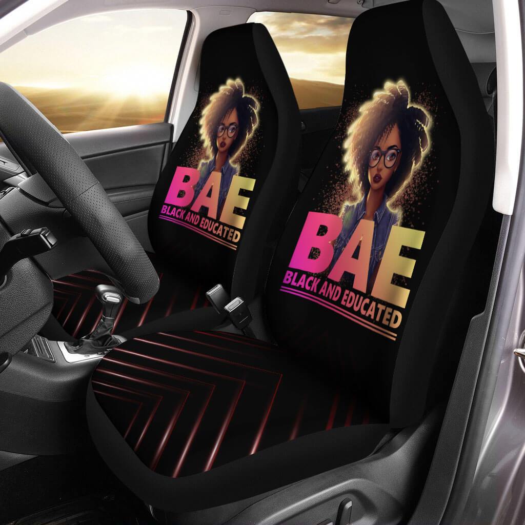 Melanin Automotive Seat Covers Bae Black And Educated Cute Seat Covers