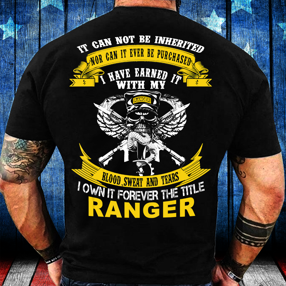 I Own It Forever The Title Us Army Ranger Veteran Valentine’S Day Gifts For Single Friends T-Shirt