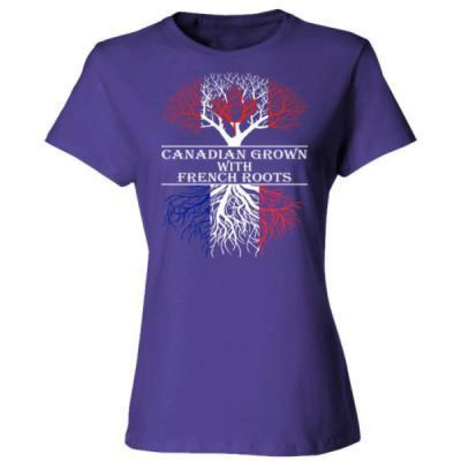 AGR Canadian Grown With French Roots – Ladies’ Cotton T-Shirt