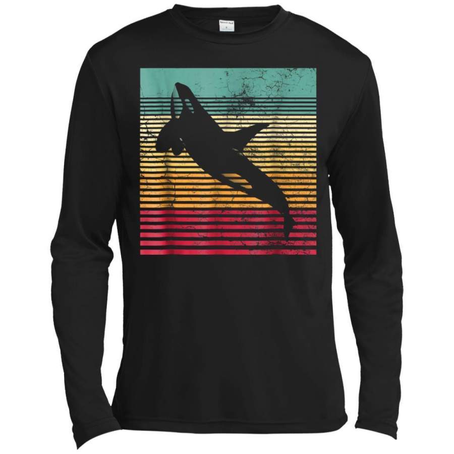 AGR Killer Whale Shirt Retro Vintage Premium Long Sleeve T-shirt