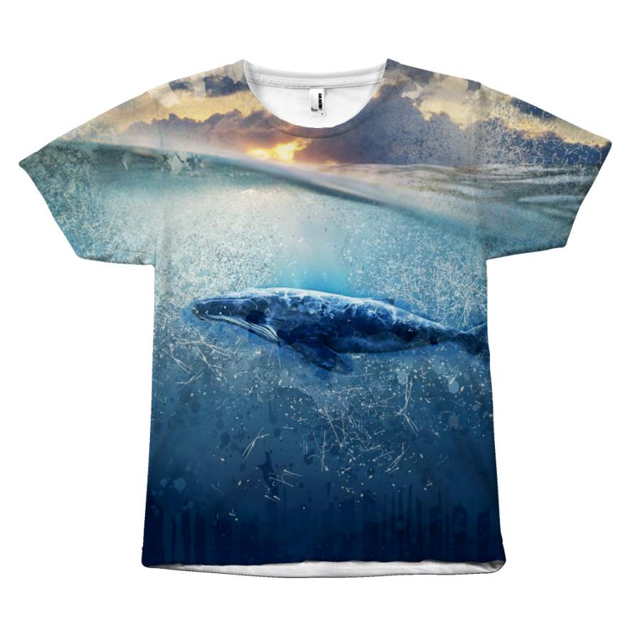 Whale All over print tshirt