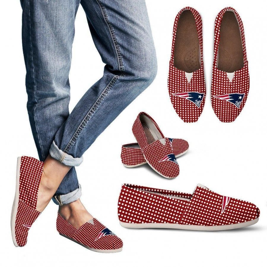 Red Valentine Cosy Atmosphere New England Patriots Casual Shoes