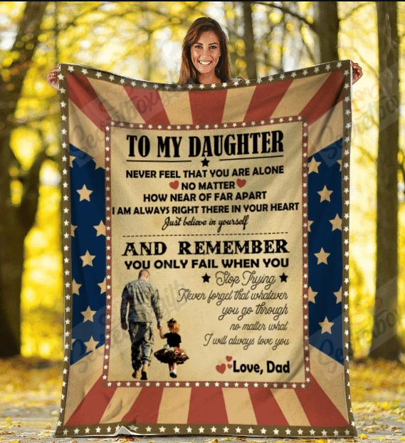 Veteran Dad To My Daughter Yq0901539Cl Fleece Blanket
