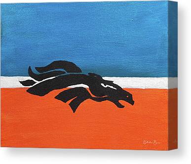 Denver Broncos Natalie Baca Canvas Print