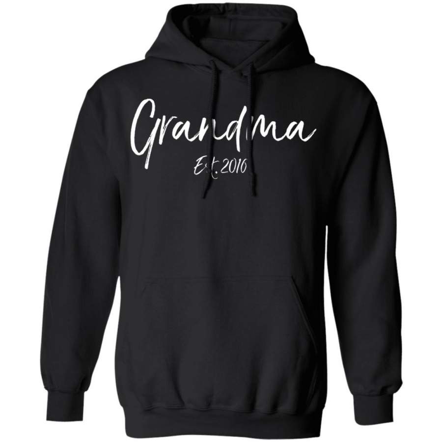 Women’s Mother’s Day Gift for Grandmothers Grandma Est. 2016 Sweatshirt Hoodie