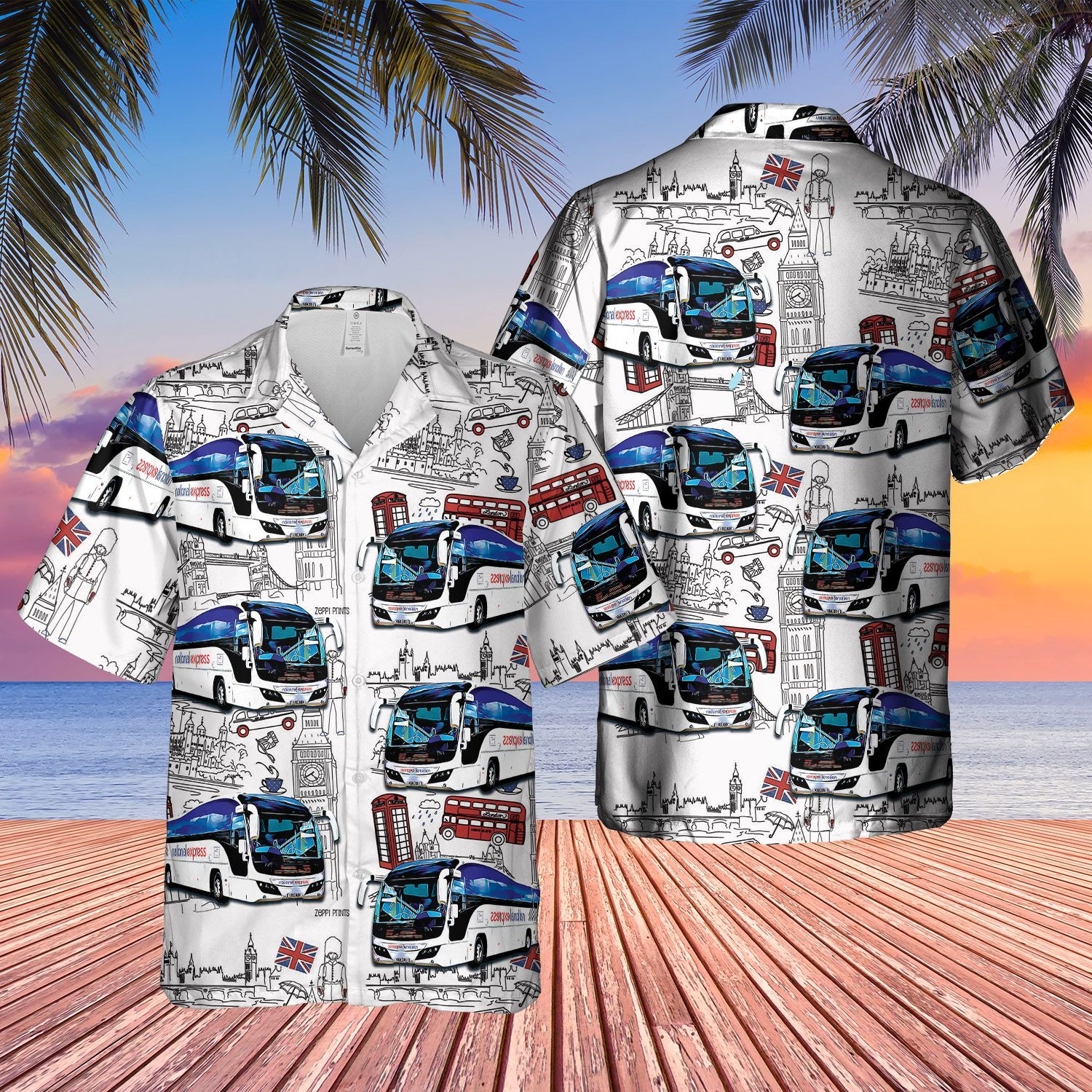 Coach Driver White Nice Design Unisex Hawaii Shirt For Men And Women Ha60476