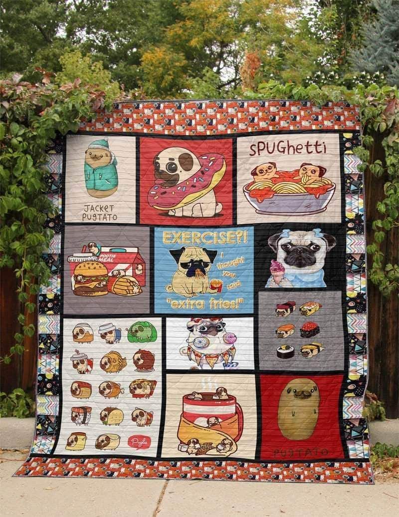 Pug Sweet Like A Candy Quilt Blanket Dhc03011346Dd