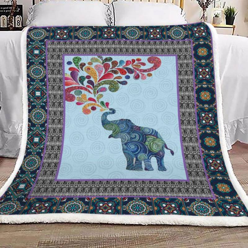 Elephant YH25100565F Sherpa Fleece Blanket