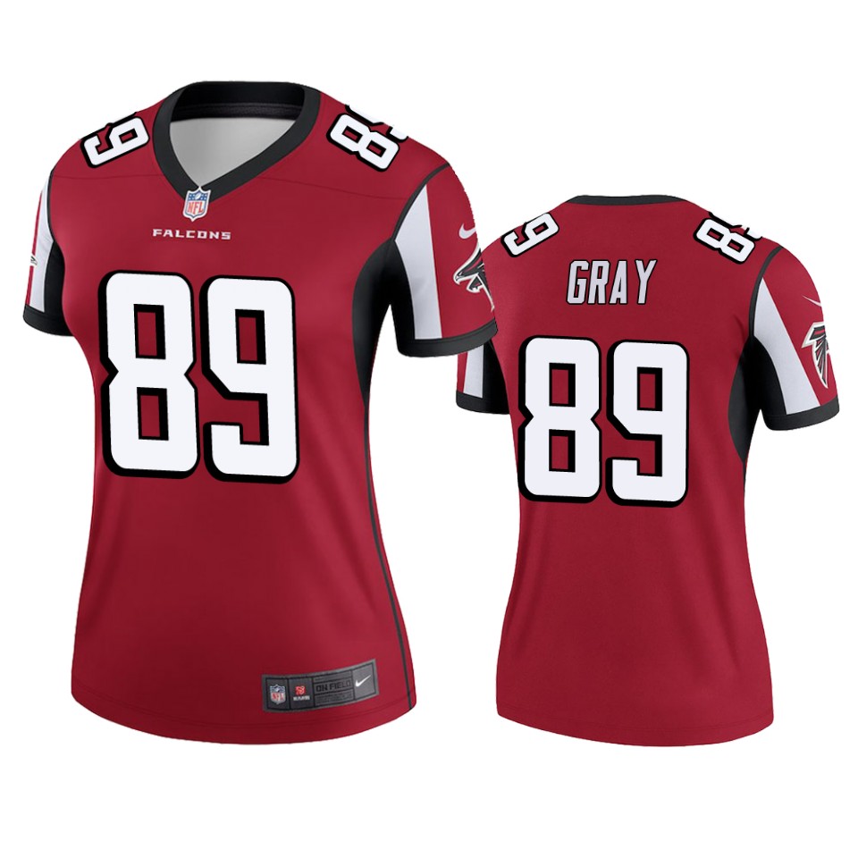 Atlanta Falcons #89 Alex Gray Red Legend Jersey – Womens