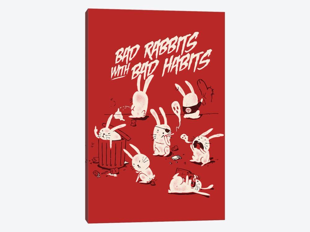 Bad Rabbits Canvas Poster 8″x12″ 12×18″ 18″x26″ 24″x36″ 30″x45″