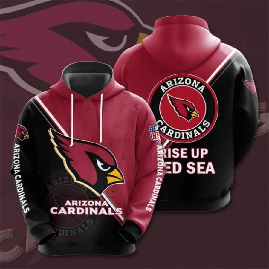 Arizona Cardinals Dense Ring Casual Hoodie