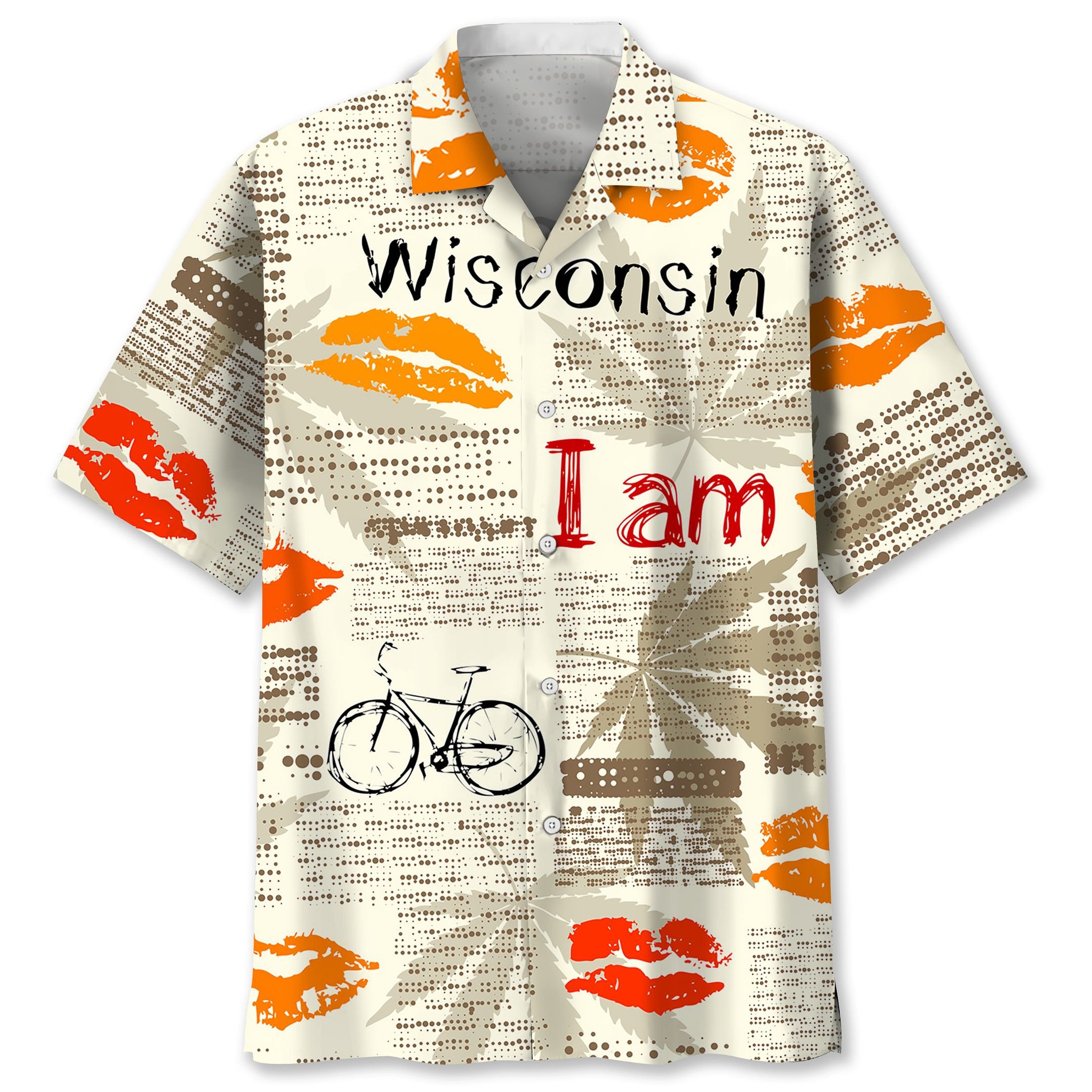 Cycling Wisconsin Hawaiian Shirt Ha49270