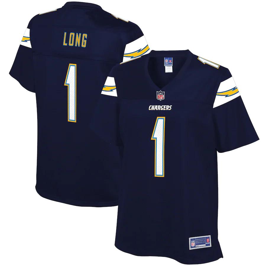 Ty Long Los Angeles Chargers NFL Pro Line Womens Primary Player Jersey – Navy