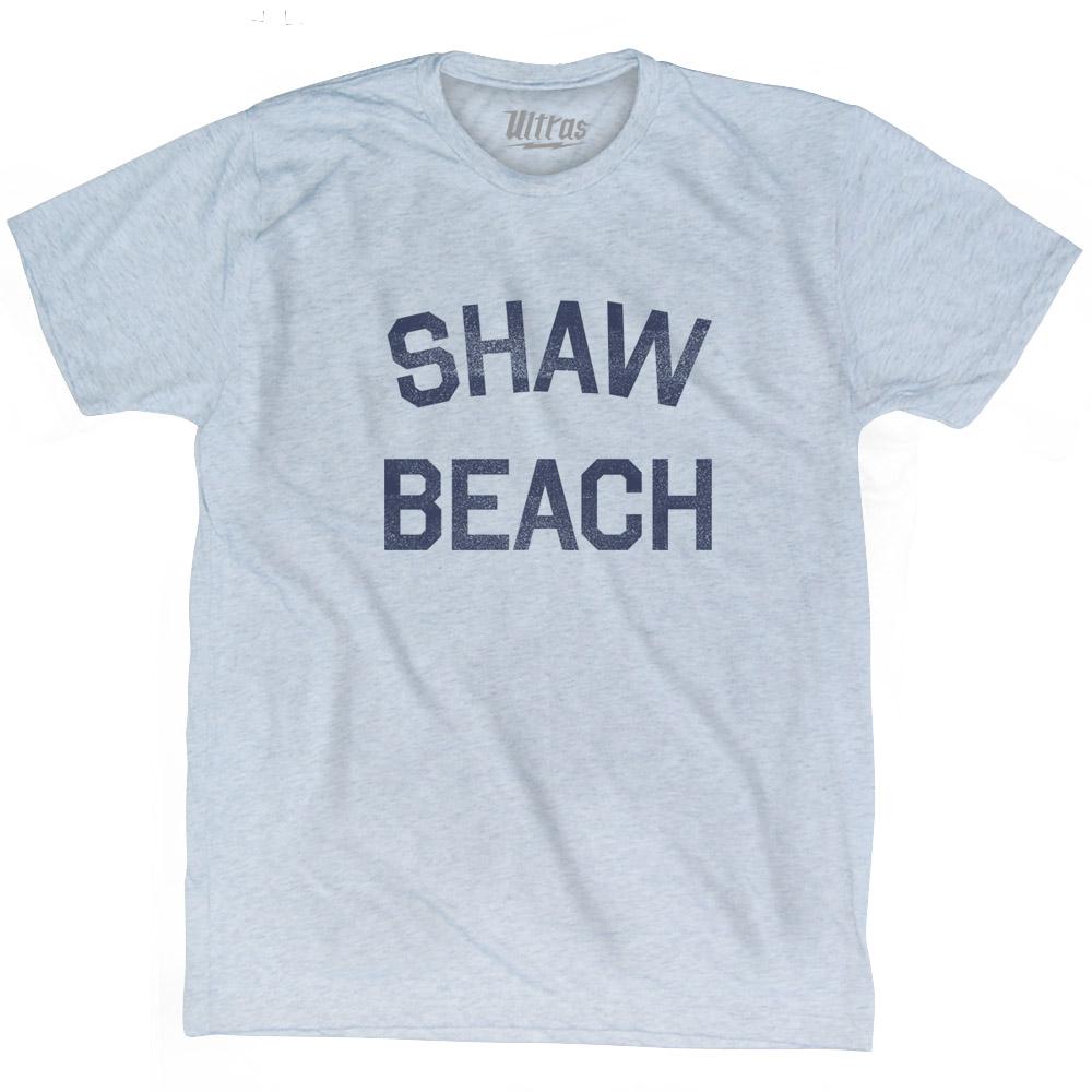 West Virginia Shaw Beach Adult Tri-Blend Vintage T-shirt