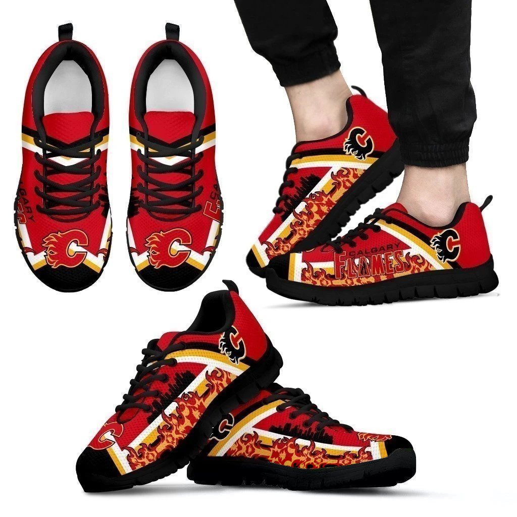 Calgary Flames Hockey Fan Men’s Sneakers