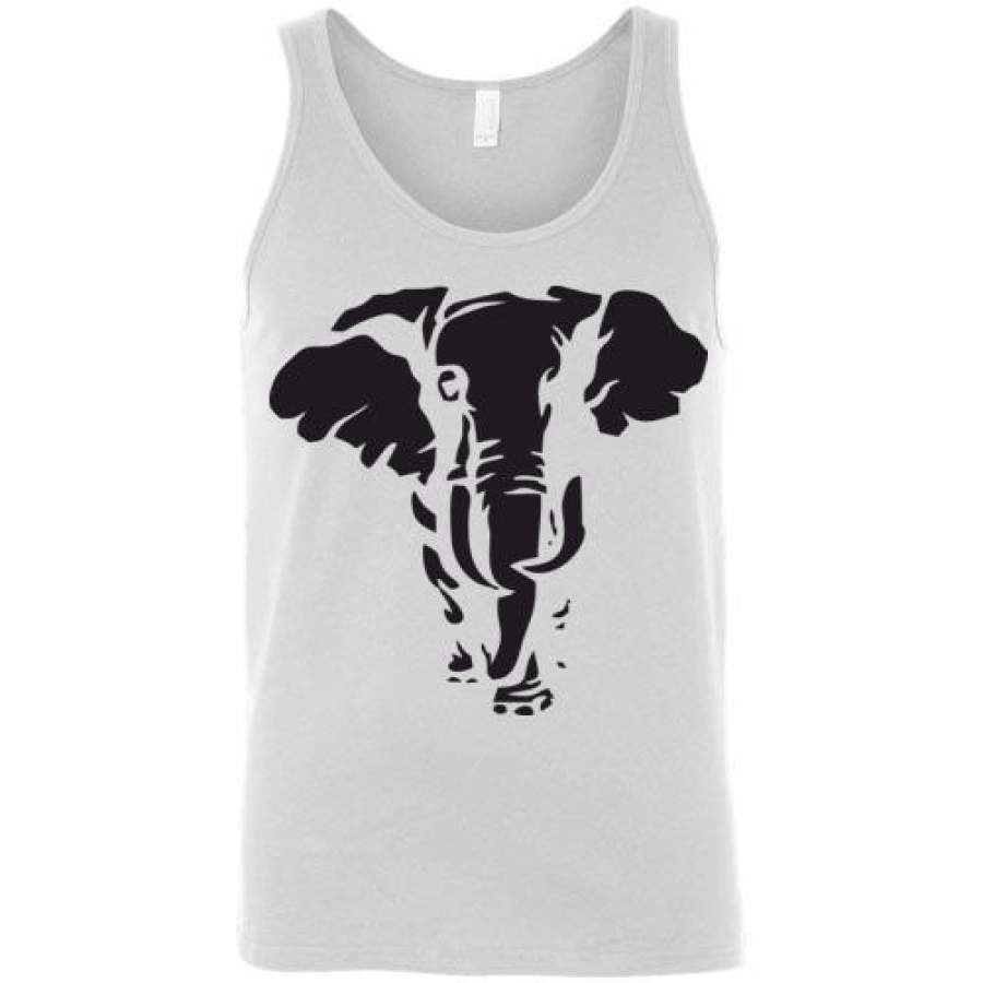 Elephant v2 , Canvas Unisex Tank