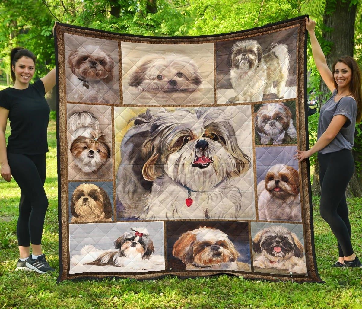 Shih Tzu Cute Shih Tzu 1112 Quilt Blanket Christmas Christmas Gifts Merry Christmas Holiday Gifts Gift Dhc03011669Dd