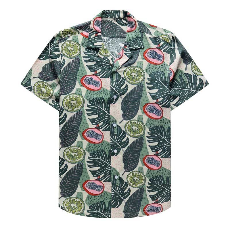 Fruit Lemon Green Nice Design Unisex Hawaii Shirt For Men And Women Ha106691