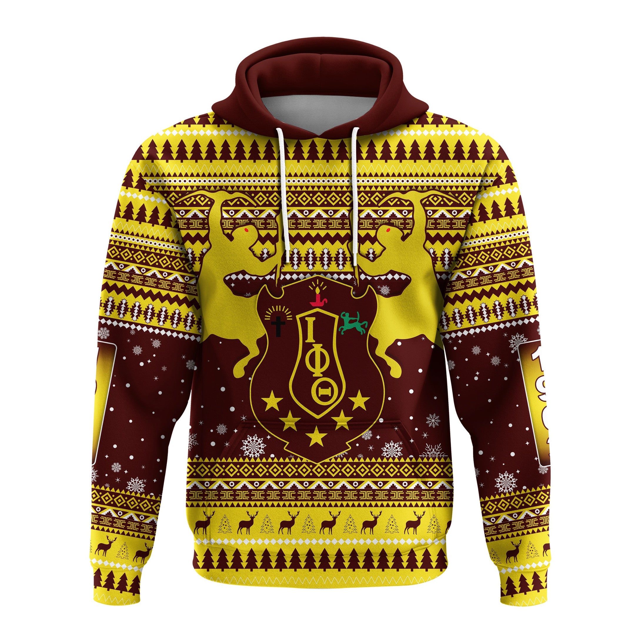 Iota Phi Theta Christmas Hoodie African Pattern