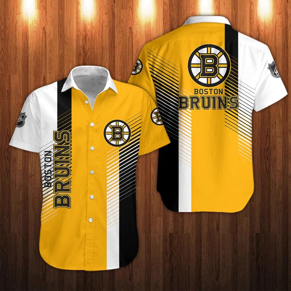 Men’S Boston Bruins Shirts Striped Short Sleeve