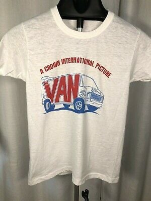 Vintage The Van Movie Promo T-shirt Tee 1977 70s Danny Devito Film Vtg Retro 5994