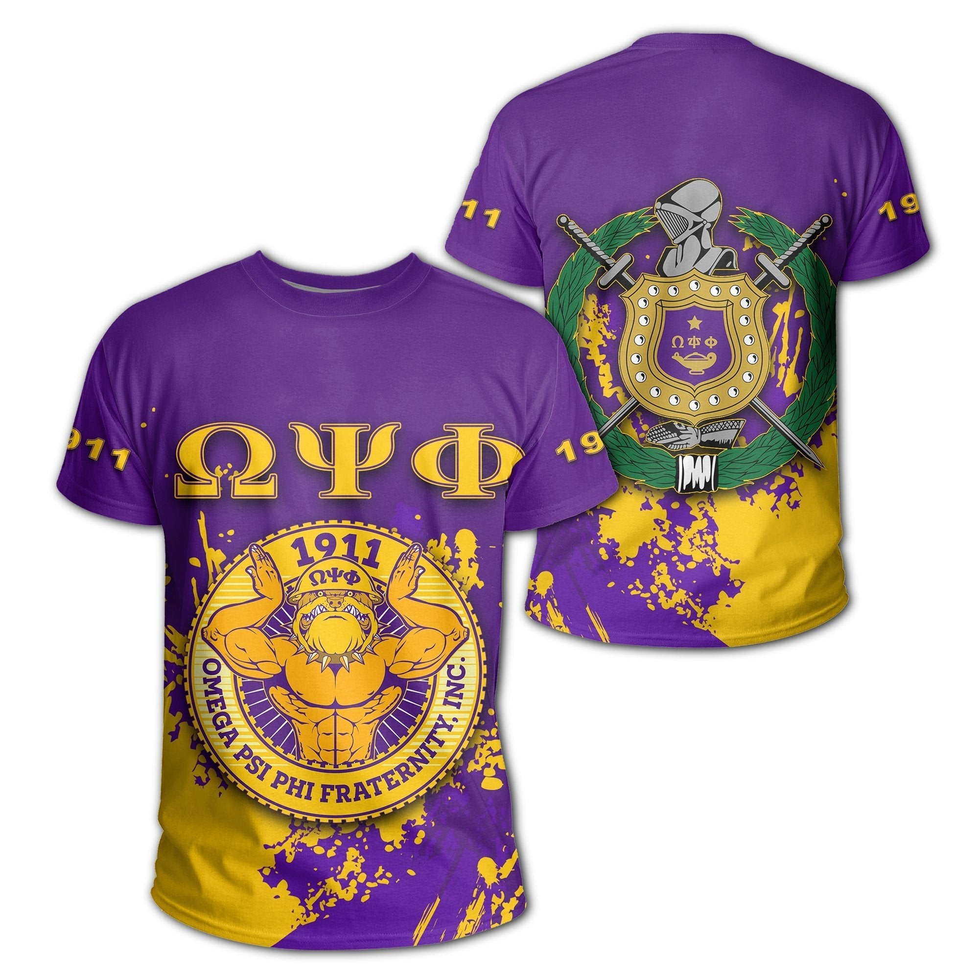 Fraternity Tshirt – Omega Psi Phi Fraternity Tshirt – Spaint Style