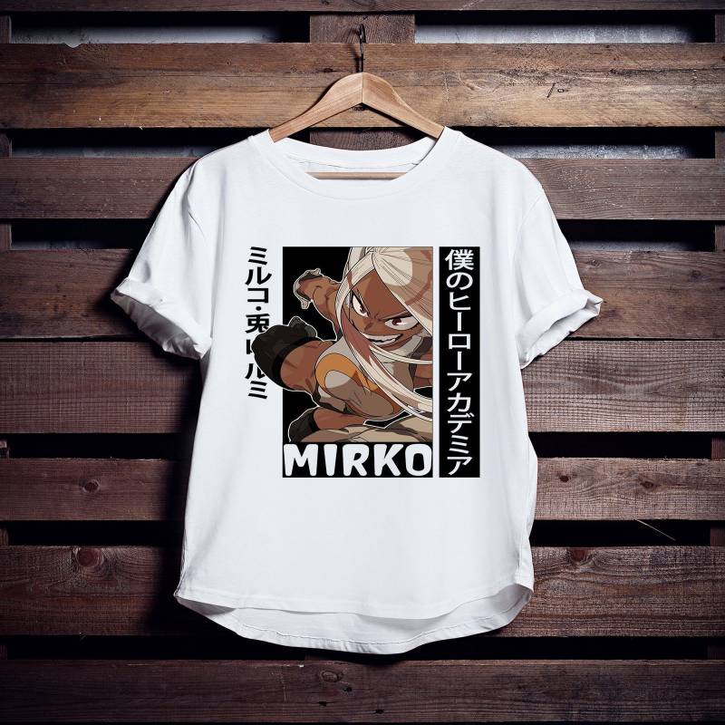 Crushtee Unisex, Rabbit Hero Mirko T Shirt, Rumi Usagiyama, Miruko, BNHA, MHA, My Hero Academia, Boku no Hero, Anime Shirt, BNHA Shirt