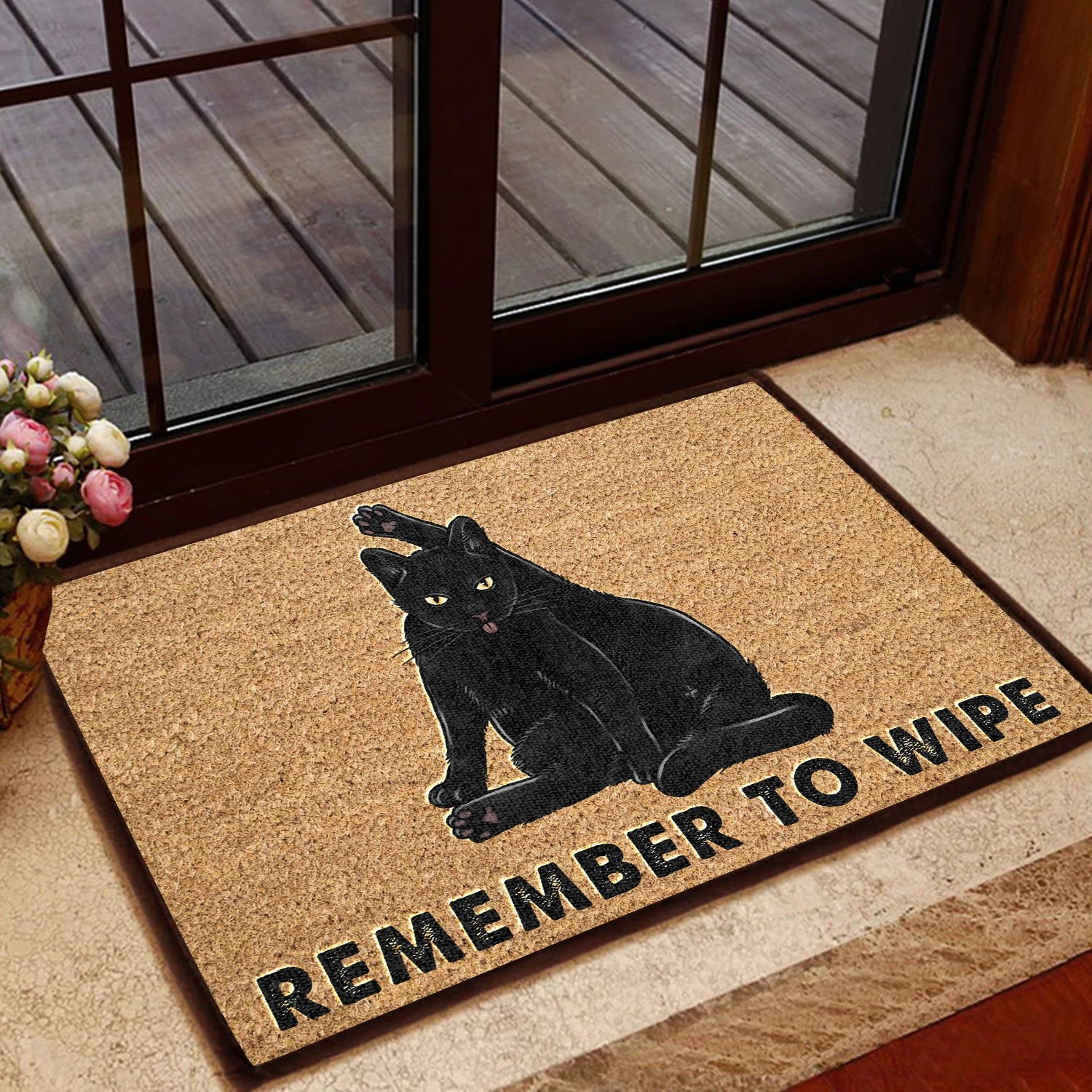 Remember To Wipe All Over Printing Doormat Pre1974