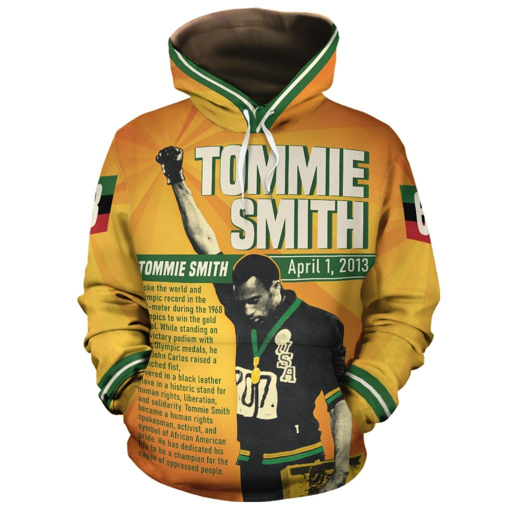 Tommie Smith Powerful Fist All-Over Hoodie