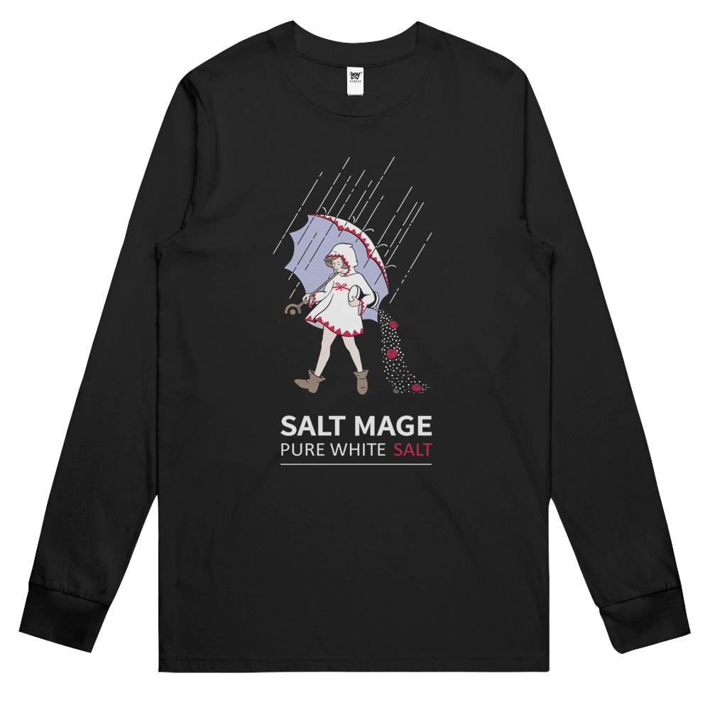 Pure White Salt Mage Long Sleeve T Shirts