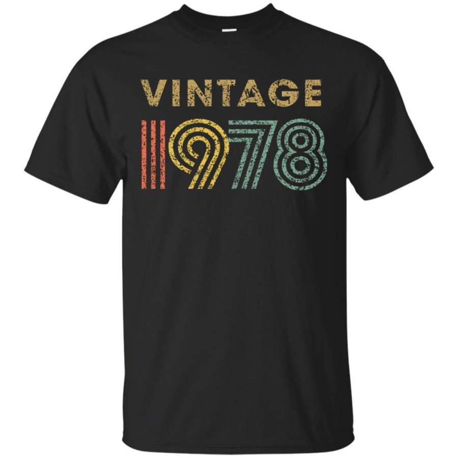 AGR Vintage Born Retro Birthday 1978 Men’s T-shirt