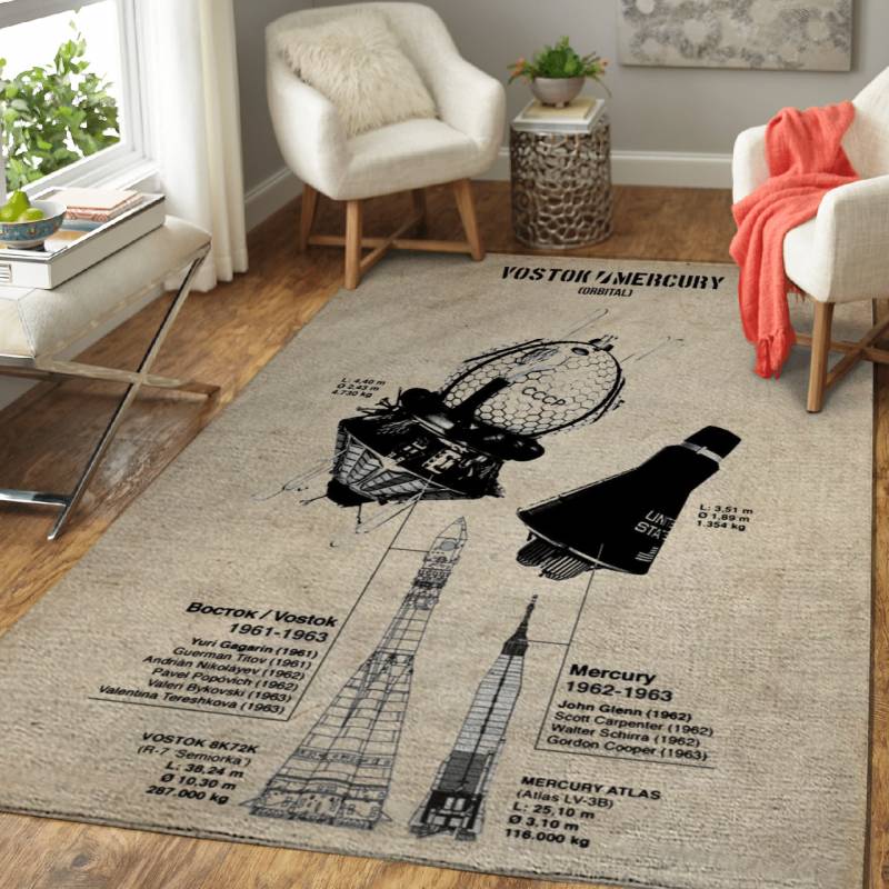 MERCURY – Space Brown Area Rug Carpet