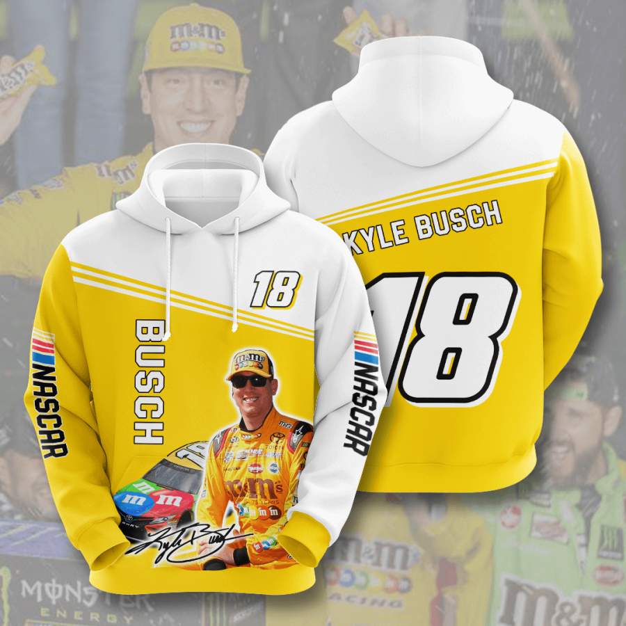 Kyle Busch Hoodie Unisex 3D All Over Print