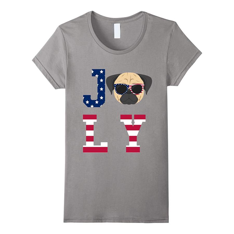 4th of July – Pug American Flag Dog T-Shirt