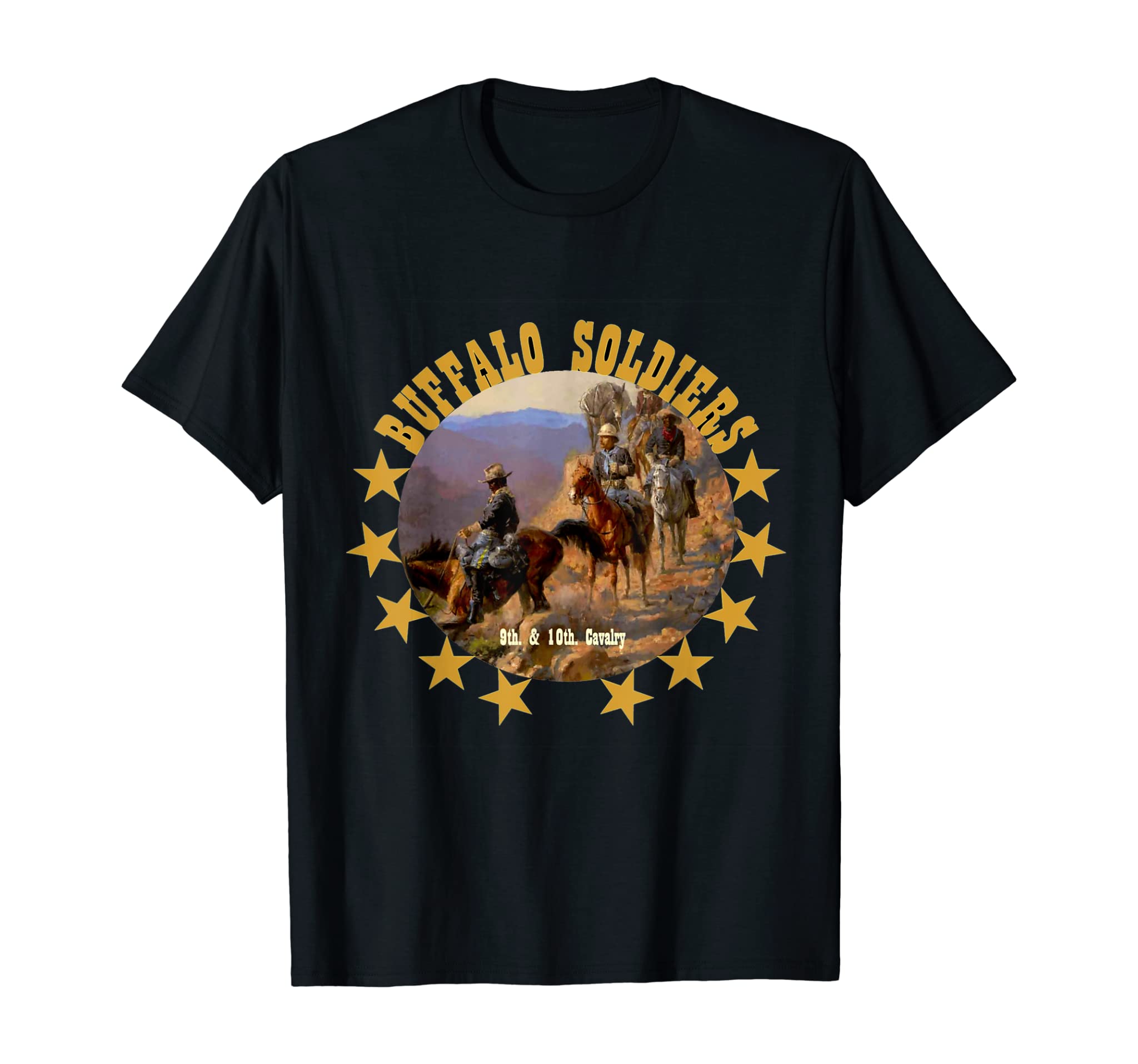 Buffalo Soldiers Tribute 9th 10th Cavalry African American T-Shirt