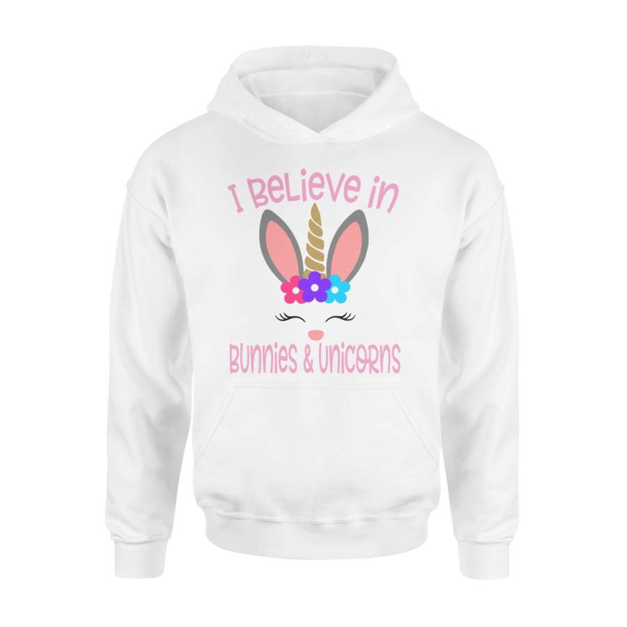 Believe Easter Bunny Unicorn, Cute Easter Gift Hoodie