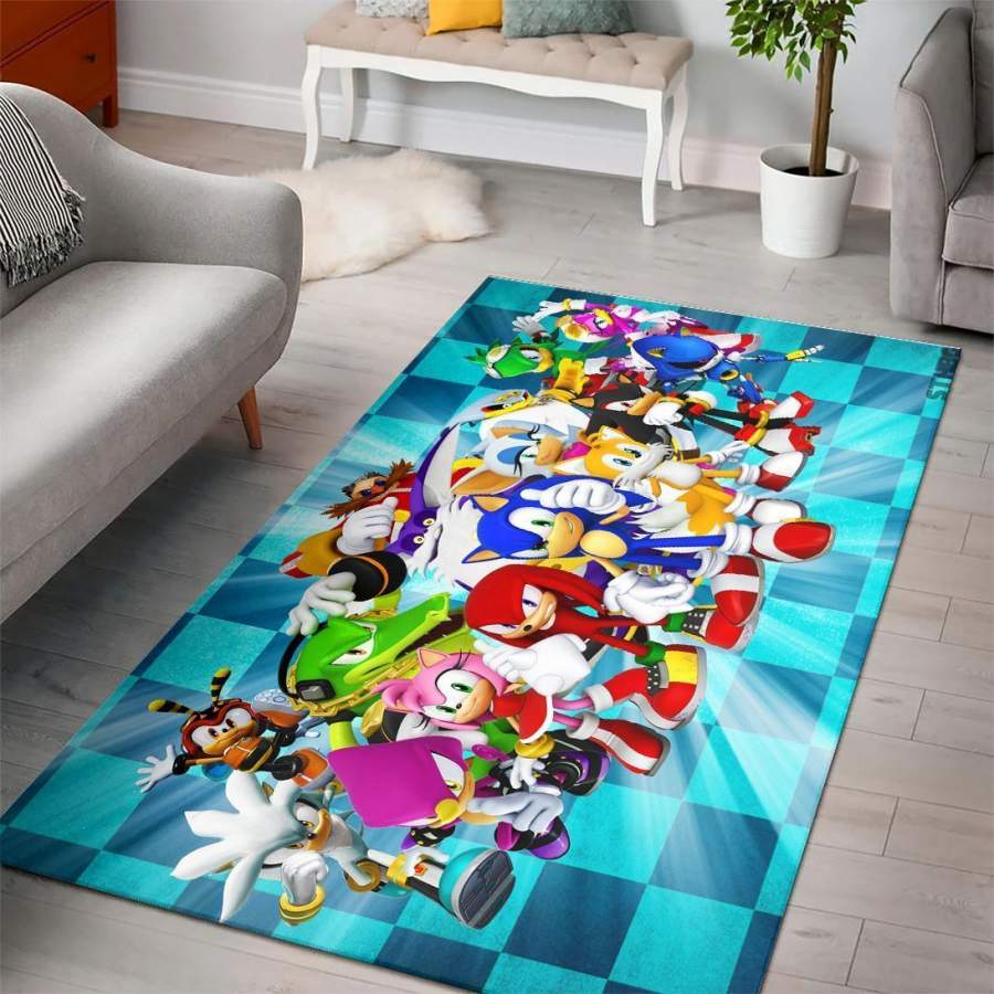 Sonic The Hedgehog FN200207 Gaming Area Rug – Floor Decor The US Decor