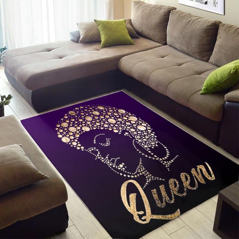 Beautiful African Rug Cute Afro American African Lady Black Queen African Style Area Rug African Living Room Decor Bps4123