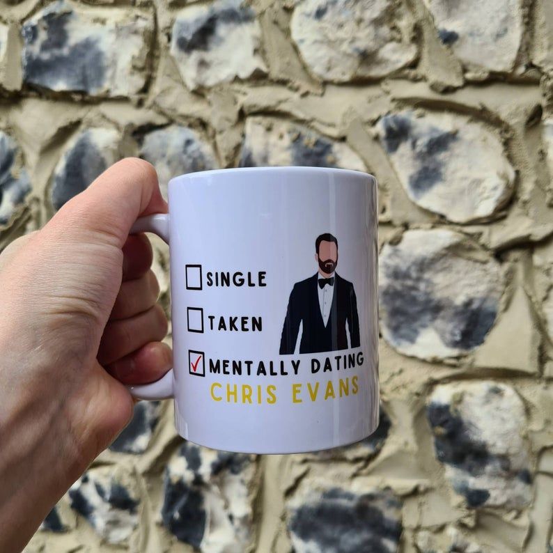 Mentally Dating Chris Evans Mug (Inspired) – Chris Evans Fan – Chris Evans Gifts – Gift For Her – Gift For Friend -Chris Evans Mug