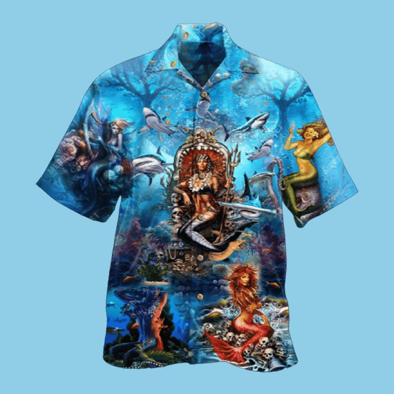 Beautiful Mermaid In The Ocean Aloha Hawaii Shirts Kv Ha81876