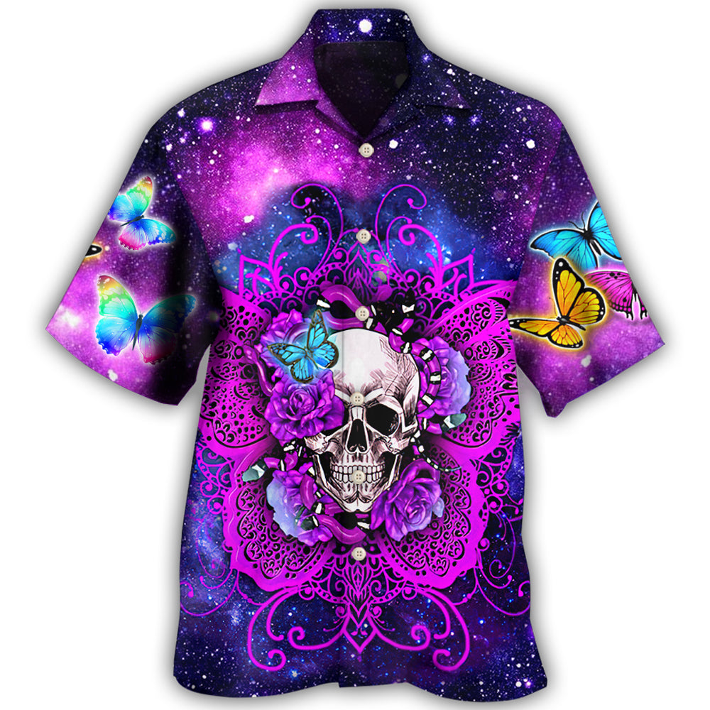 Skull Butterfly Snake Lighting Flower Hawaii Shirt Ha105616