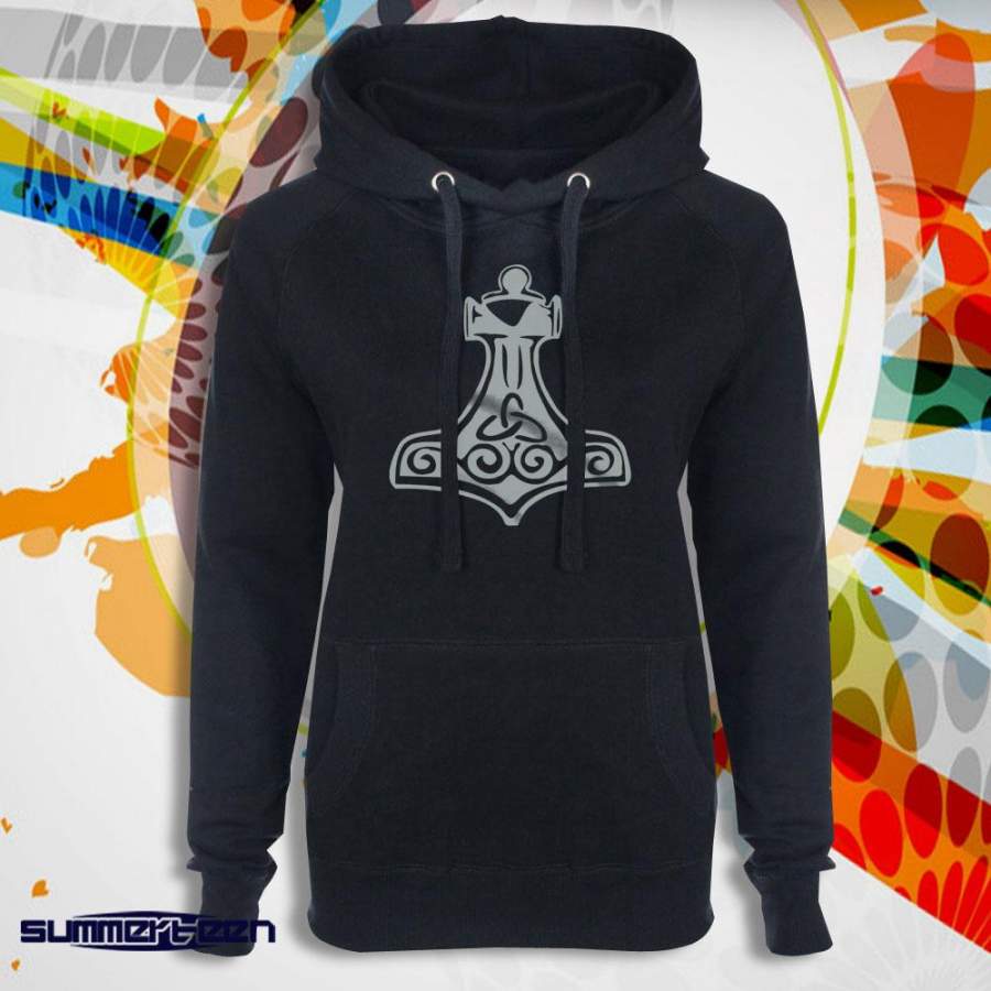 Thors Hammer Symbol Women’S Hoodie