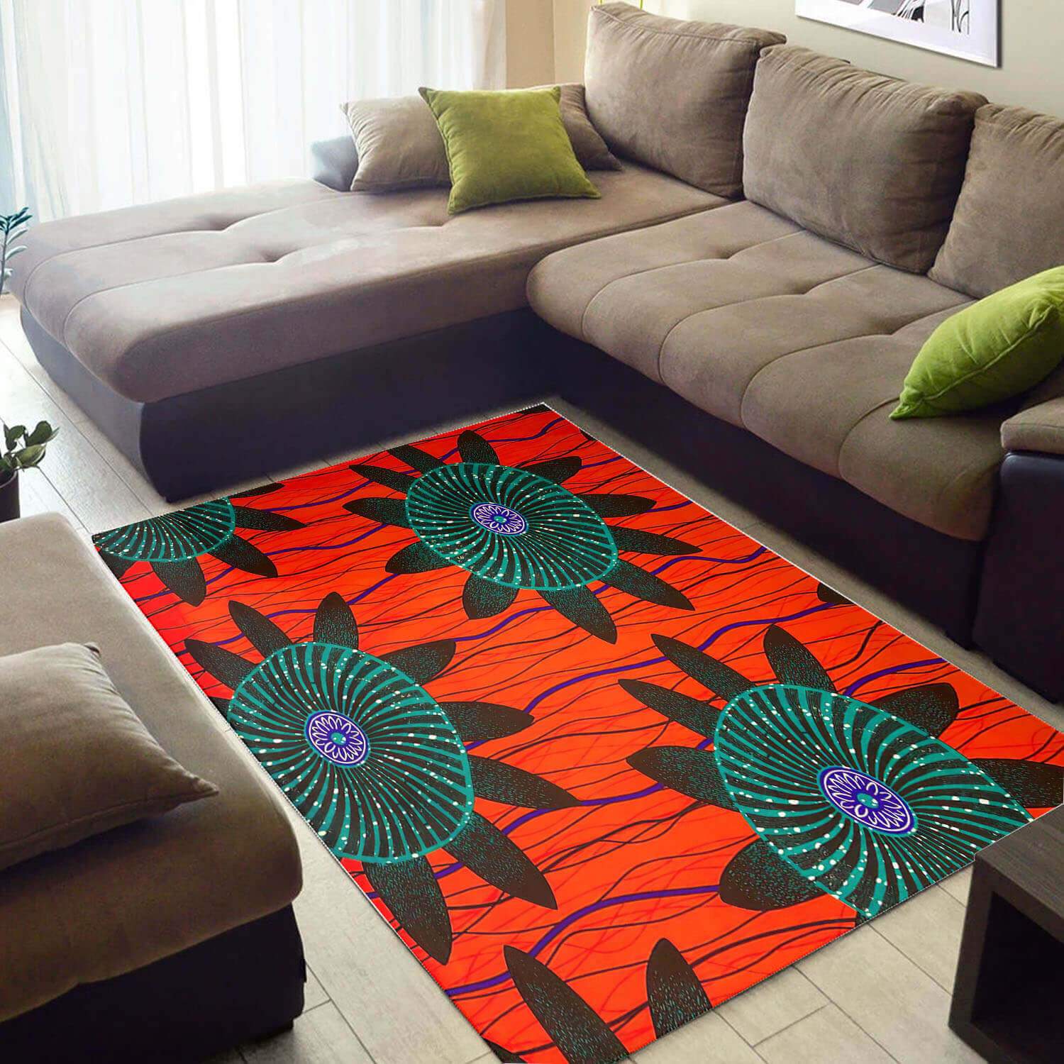 Cool African Style Rugs Trendy African Themed Afrocentric Pattern Art African Design Floor Carpet African Themed Home Decor WBG3369