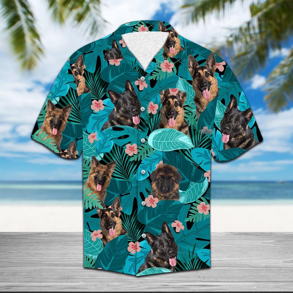 Tropical German Shepherd Hawaiian Shirt Ha31217