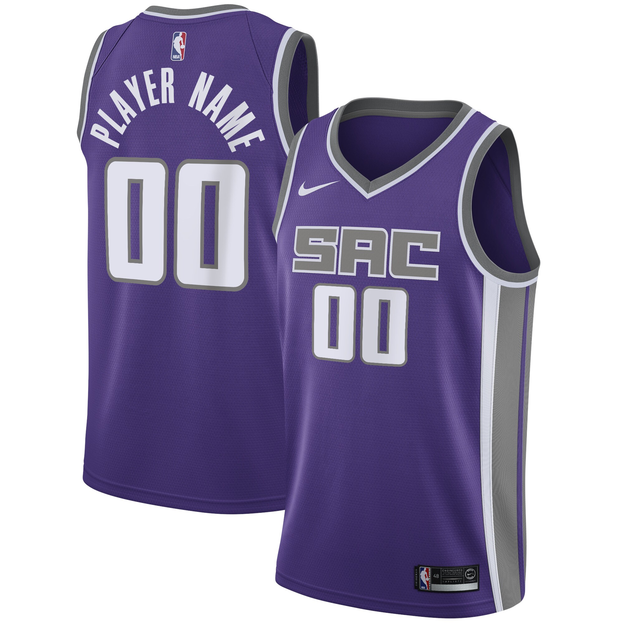 Sacramento Kings Swingman Custom Jersey Purple – Icon Edition