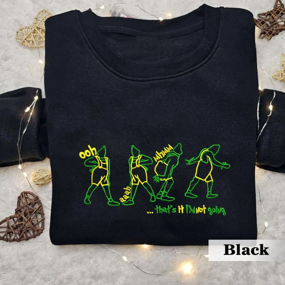 Funny Christmas Embroidered Sweatshirt 2D Crewneck Sweatshirt All Over Print Sweatshirt For Women Sweatshirt For Men Sws4475