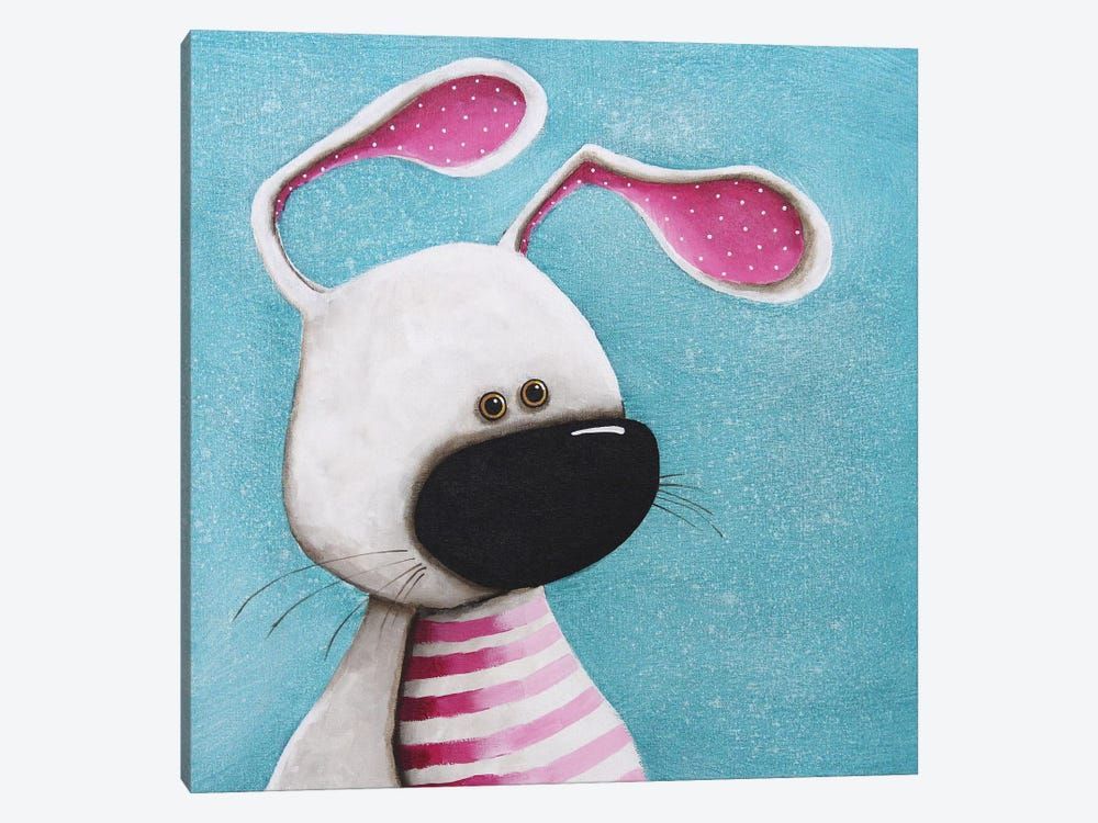 The Pink Bunny Canvas Poster 8″x12″ 12×18″ 18″x26″ 24″x36″ 30″x45″