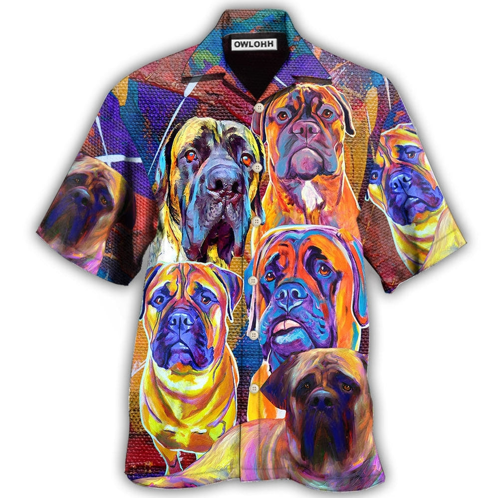 Bullmastiff Cool Painting Dog Lover Hawaii Shirt Ha49178