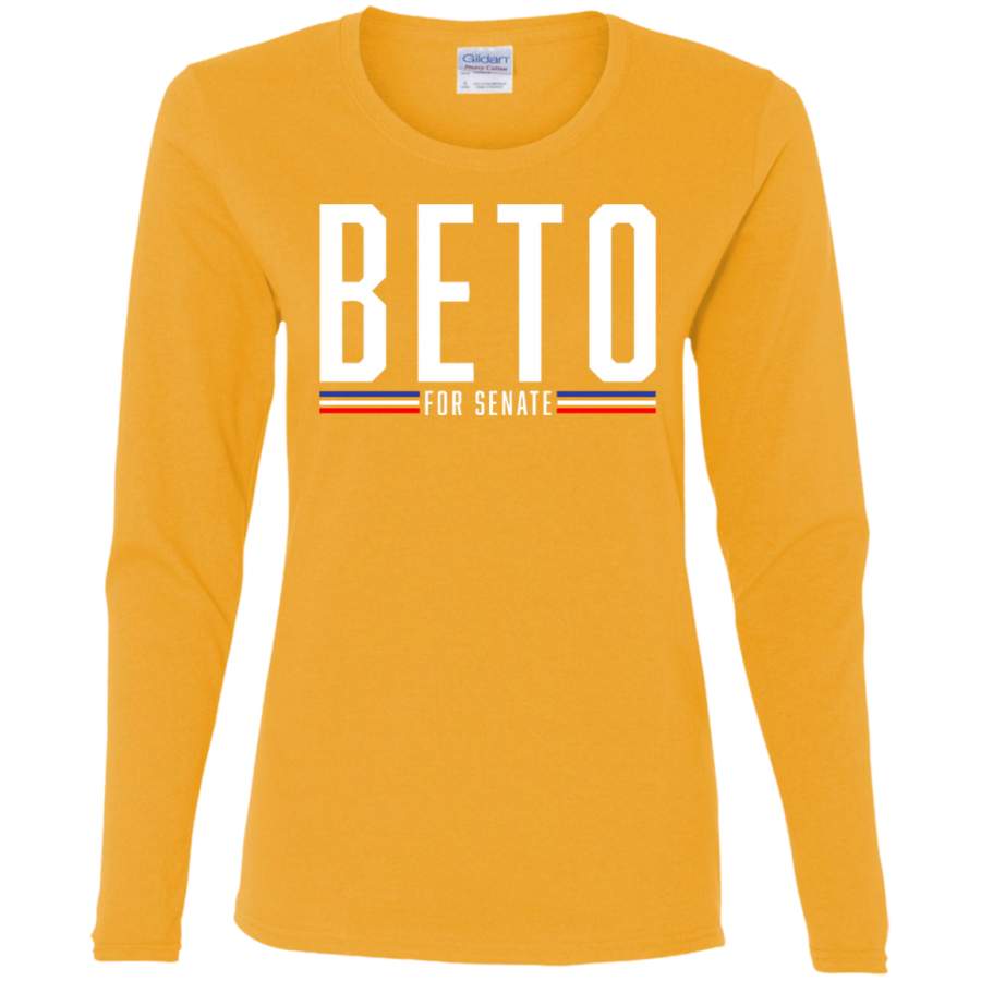 AGR Beto For Senate Ladies’ Cotton LS T-Shirt