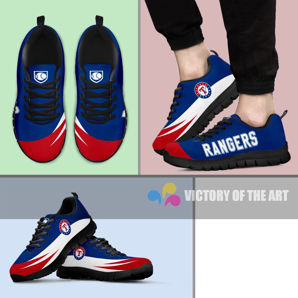 Special Gift Logo Texas Rangers Sneakers